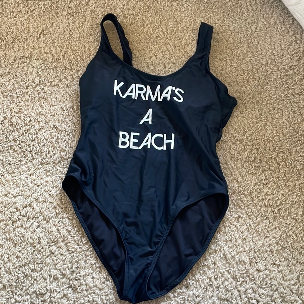 One piece bathing suit